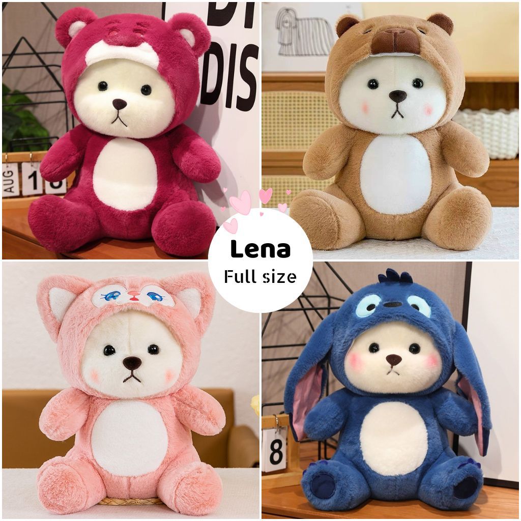   Tháo Nón Được  Gấu bông Lena stick lena cáo hồng cute dễ thương Lotso đủ size ADA'S HOUSE 