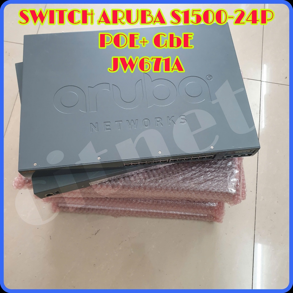 Switch JW671A Aruba S1500-24P 24-port 10/100/1000BASE-T PoE+ GbE SFP
