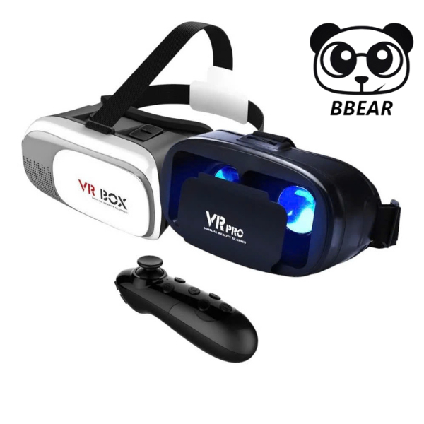 Kính Thực Tế Ảo VRPRO/VR BOX Phiên Bản 2.0, Xem Phim 3D VRBOX V2 Cho Điện Thoại Màn Hình Từ 3.5" Đến 6.7"