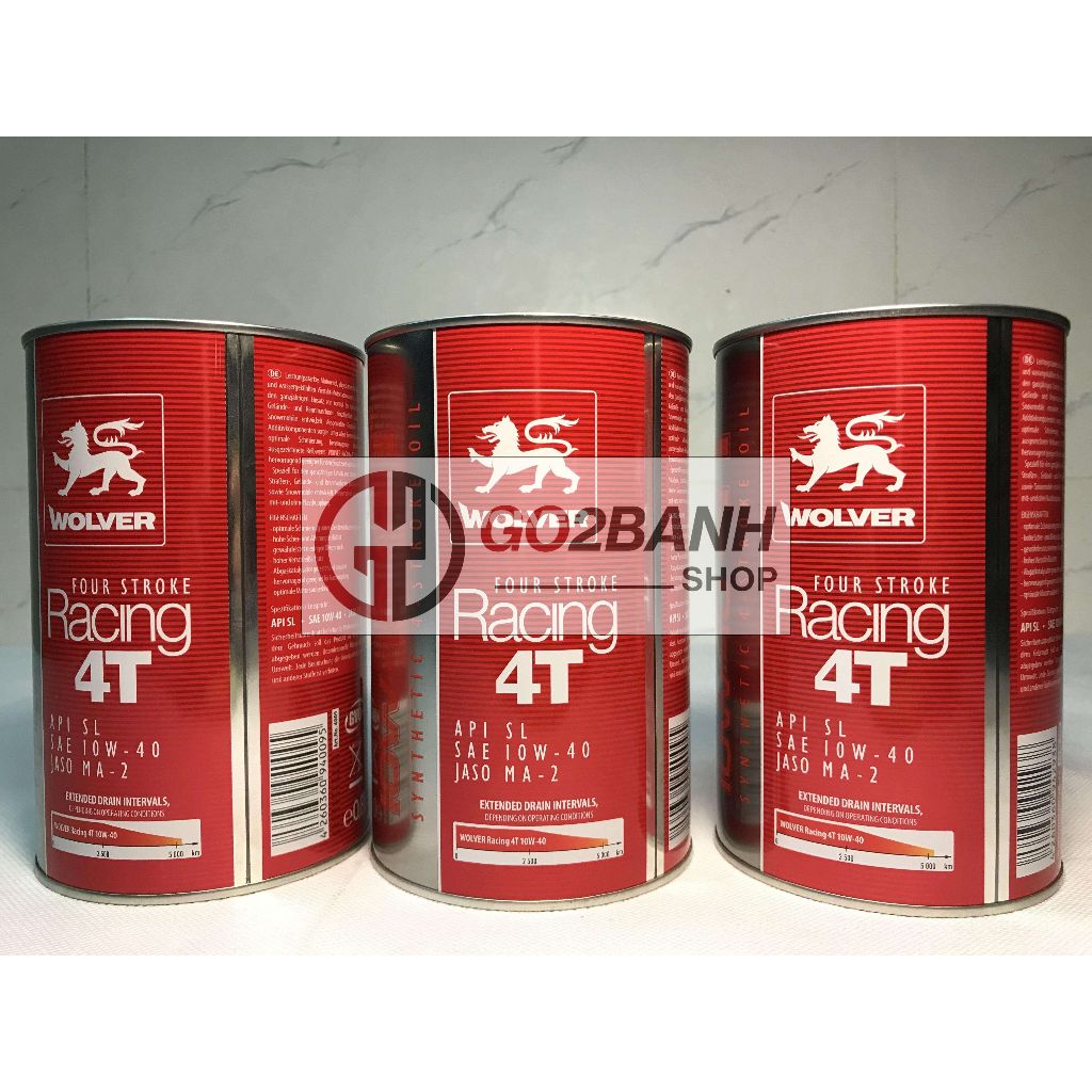 Nhớt Wolver Racing 4T 10W40 nhập Đức