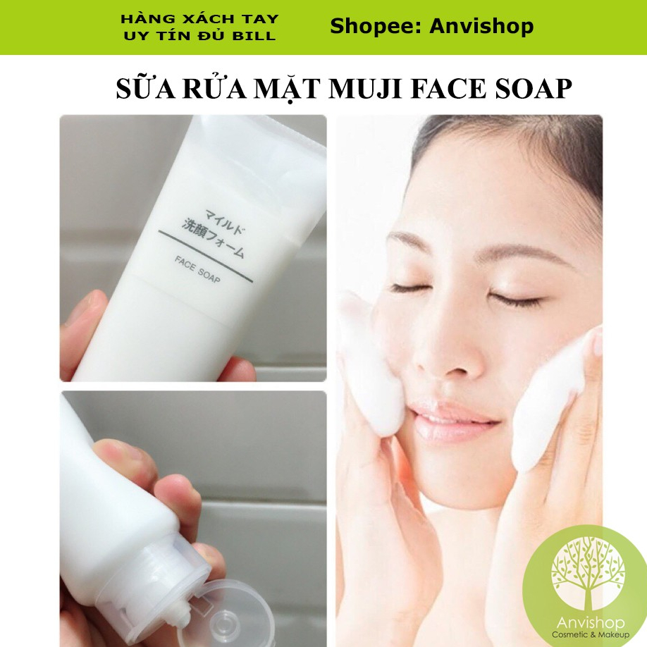 Sữa Rửa Mặt Muji Face Soap Moisture