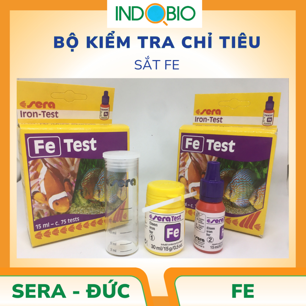 [HÀNG CÓ SẴN] BỘ TEST Fe (SẮT) TEST SERA - ĐỨC [CHÍNH HÃNG]