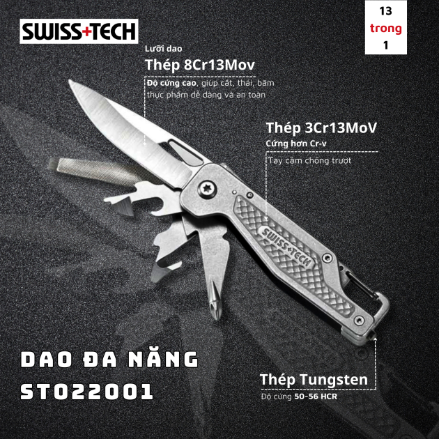 Dao đa năng 13 trong 1 Swiss+Tech ST022001- HÀNG CHÍNH HÃNG
