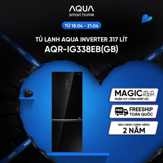 [SALE SỐC] Tủ lạnh ngăn đông dưới Aqua 292 Lít AQR-IG338EB(GB) -Magic Room - Bảo hành 2 năm - Freeship toàn quốc