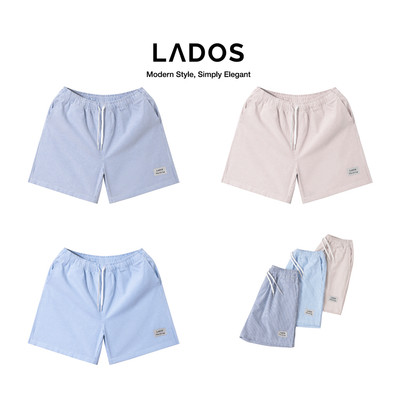 [OUTLET - KHÔNG ĐỔI TRẢ] Quần Đùi Kẻ Sọc Nhí lưng chun dây rút LADOS-4178 Chất Oxford cao cấp, Form basic