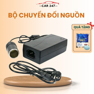 Bộ Chuyển Đổi Nguồn Cho Tẩu Ô Tô 220V Sang 12V, 110V - 12V Kết Nối Từ Tẩu Ô Tô Sử Dụng Cho Máy Hút Bụi, Máy Bơm