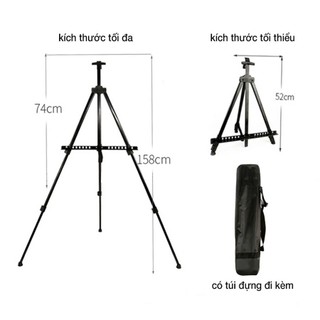  GIá Vẽ Tranh Bằng Sắt 3 chân có thể gấp gọn Giá Kệ Để Tranh Di Động Standee Chữ A 1 Mặt 