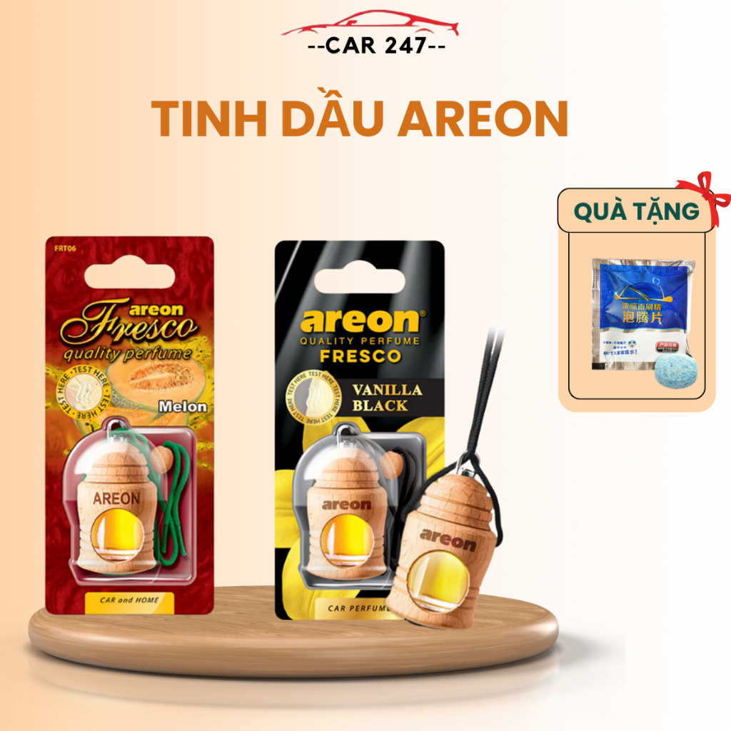 Tinh dầu khử mùi Areon chính hãng - Tinh dầu Areon Car247 cao cấp khử mùi ô tô , không gian nhà cửa 