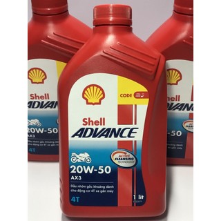 Nhớt Shell Advance Ax3 20W50 xe số