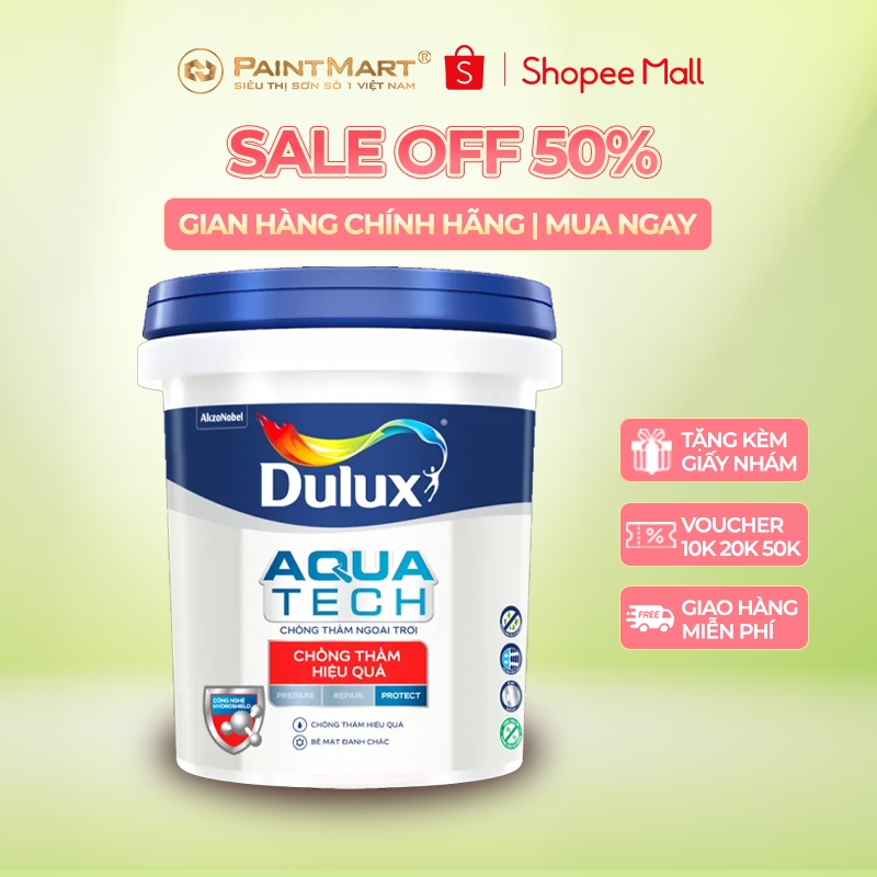 Sơn chống thấm pha xi măng DULUX Aquatech C8033 6kg