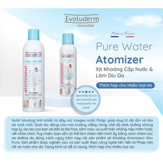 Xịt Khoáng  E.V.O 400 ml Của Pháp