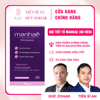  Viên uống MANHAE nhập khẩu Pháp bổ sung nội tiết tố nữ không chứa mầm đậu nành không lo u cục 