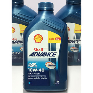 Nhớt Shell Advance Ax7 10W40 xe số