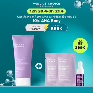 Kem dưỡng thể làm sáng da Paula's Choice Skin Revealing Body Lotion 10% AHA 210ml 5900+