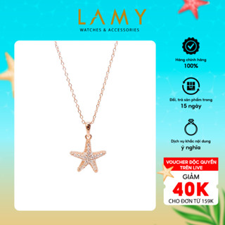 Dây chuyền bạc nữ CDE Starfish Rose Gold Necklace CDE6397RG - Dây chuyền nữ cao cấp