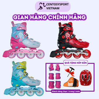 Giày Trượt Patin Trẻ Em CENTOSY Cougar 333 Có 8 Bánh Đèn Phát Sáng