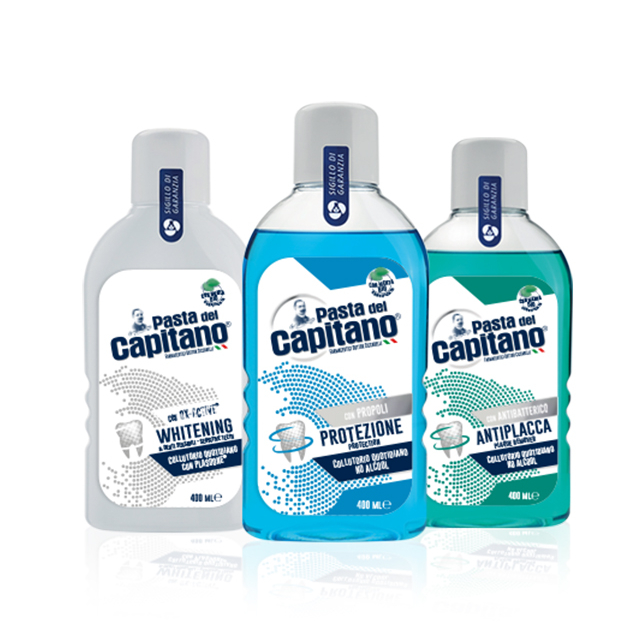 Nước Súc Miệng Làm Trắng Răng Pasta del Capitano Whitening mouthwash 400 ml