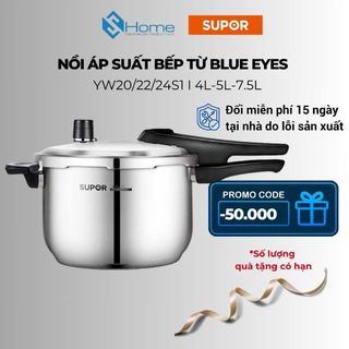  Nồi áp suất bếp gas từ Supor inox 304 hiển thị mức áp suất cao cấp YW20 22 24S1 bảo hành 12 tháng hàng chính hãng 