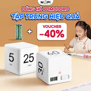 Đồng hồ Pomodoro đếm ngược, mopi timer quản lý thời gian trẻ em, hẹn giờ nấu ăn, học bài, tập trung làm việc văn phòng