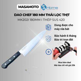 Dao thái, lọc thịt cá đa năng Masamoto Chef MK202 18 cm hàng chính hãng bảo hành 6 tháng