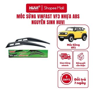 Móc sừng Vinfast VF3 nhựa ABS nguyên sinh Huvi - Bảo vệ mui xe - Chất liệu cao cấp - Dễ dàng lắp đặt