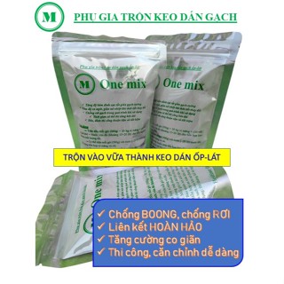 2.5kg (5 gói) Phụ gia trộn vữa thành keo dán gạch ốp lát Onemix - thi công ~ 75-150m2 ốp-lát
