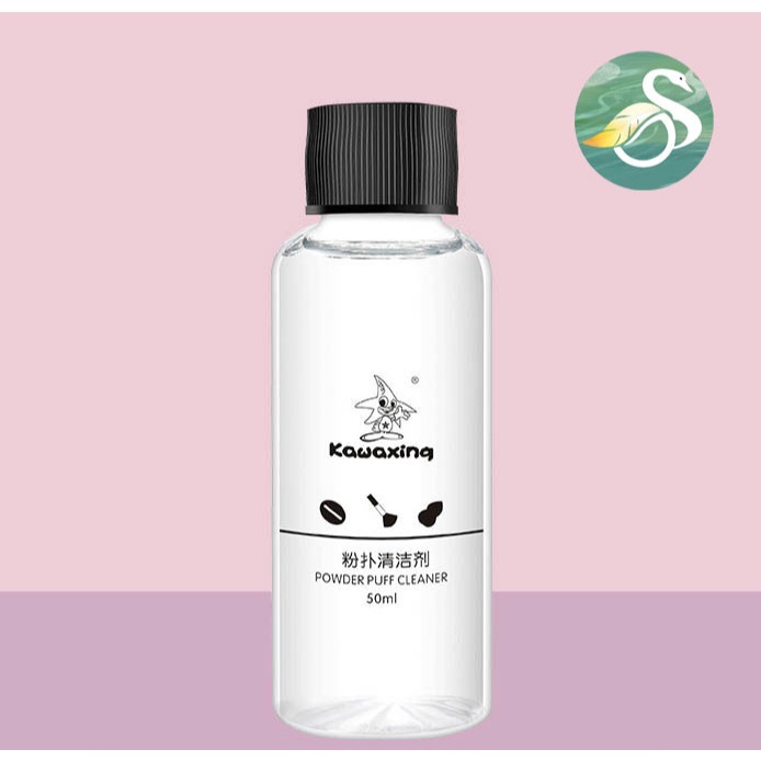 (Sỉ Siêu Rẻ)Chai Nước Rửa Cọ Kawaxing 50ml Powder Puff Cleaner, Nước Giặt Cọ Trang Điểm Vệ Sinh Bông
