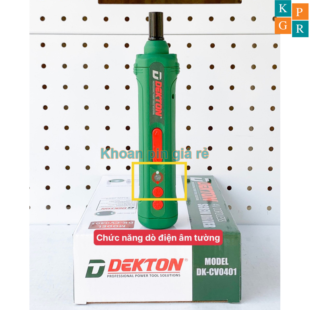 Máy vặn vít pin 4V DEKTON DK-CV0401 (Dò điện âm tường)