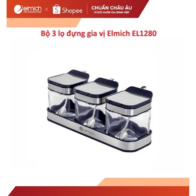 Bộ 3 lọ đựng gia vị Elmich EL1280
