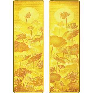 Tranh treo tường - Tranh Trúc Chỉ trang trí bàn thờ tráng gương 3D, bo viền cao cấp - TranhViet