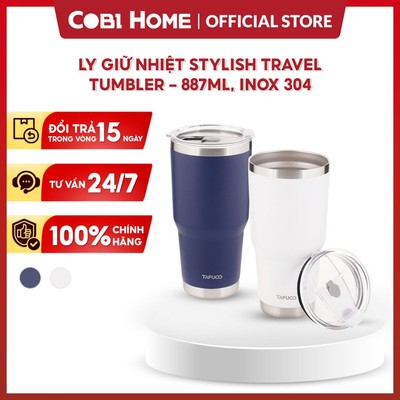 Bình Giữ Nhiệt Cao Cấp Nhấn Nút Tafuco - 500ml, Inox 304 - Cobi Home
