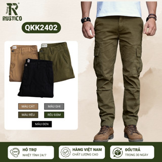 Quần kaki nam túi hộp The Rustico chất kaki cotton cao cấp phong cách vintage cổ điển QKK2402