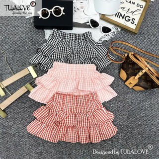 Chân Váy Kẻ 2 Tầng Bé Gái Cực Xinh Sành Điệu, Chân Váy Bé Gái Tulalove.