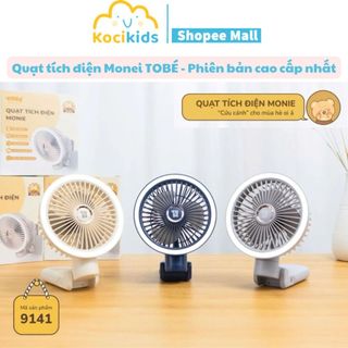  Quạt tích điện Tobe nhỏ gọn cầm tay để bàn treo tường kẹp xe đẩy cho bé pin lâu  phiên bản mới nhất  