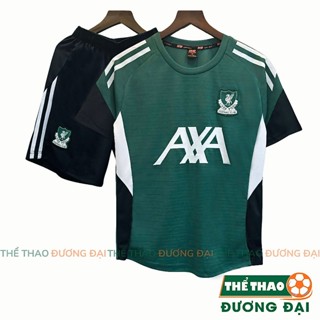 Quần Áo Bóng Đá Liverpool Xanh Rêu 2025 2026 Thun Mè S-COMF Thoáng Khí Thể Thao Đương Đại