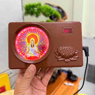 Máy Tụng Kinh Địa Tạng có 72 Bài Có Hình Quan Âm, Ghim Điện Trực Tiếp