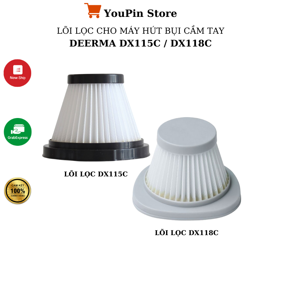 Bộ lọc thay thế cho máy hút bụi Deerma DX115C / DX118C / DX120C
