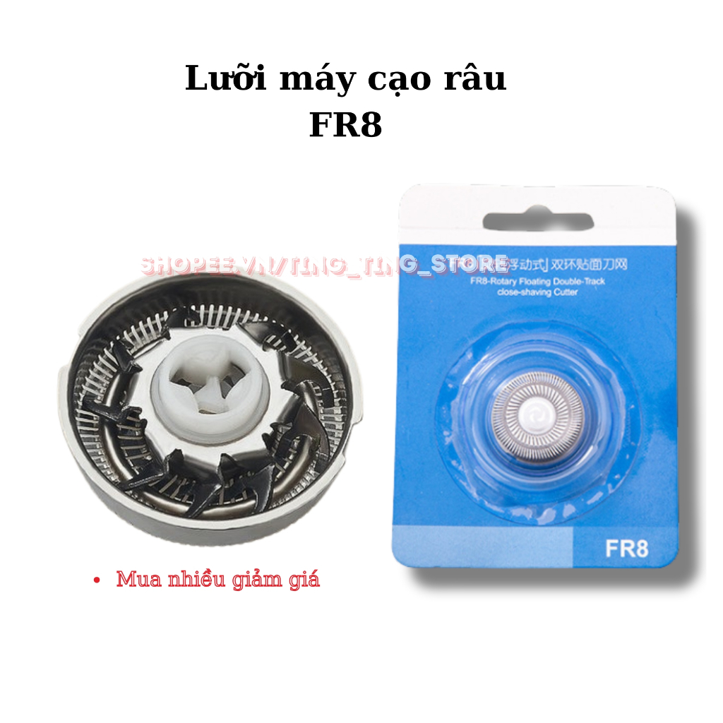 Lưỡi máy cạo râu FR8, FR6 tự mài sắc thay thế các nhiều máy cạo râu Poree, Kemei, 4D Shaver