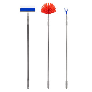 CÂY QUÉT MẠNG NHỆN DÀI 3M, CHỔI QUÉT TRẦN NHÀ, LAU KÍNH VÀ PHƠI ĐỒ ĐA NĂNG 3 IN 1