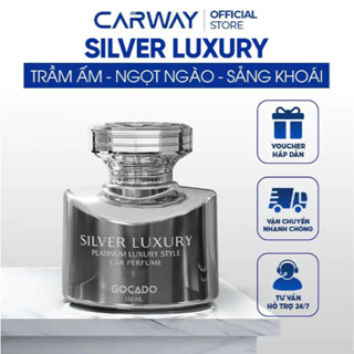 [HÀNG CHÍNH HÃNG] Nước Hoa Ô Tô Cao Cấp Carway SILVER LUXURY Hương Citrus Kết Gỗ Đàn Hương Thơm Thanh Mát Khử Mùi Hôi Xe