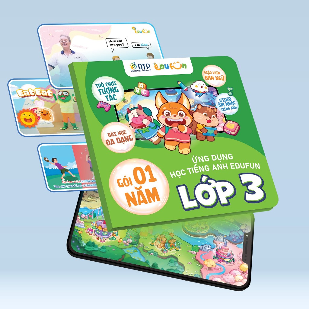 E-voucher - Edufun Premium lớp 3 - Dtpbooks