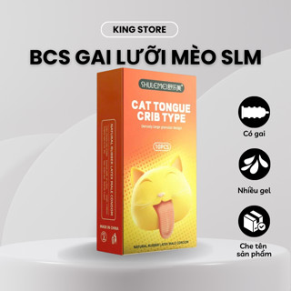 Bao cao su gai lưỡi mèo SLMM cao cấp thế hệ mới, bcs có gai siêu mỏng kéo dài quan hệ