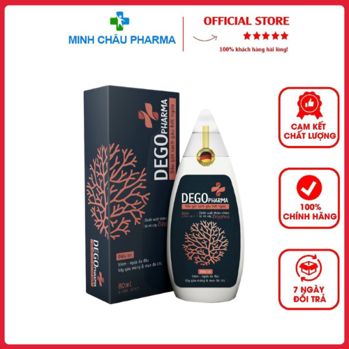 Dầu Gội Sạch Gàu Ngứa Da Đầu DEGO PHARMA 80ml Hiệu Quả Sau 1 Tuần DPMINHCHAU