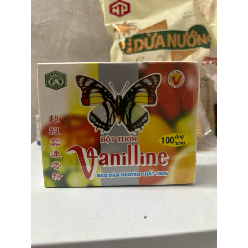 Bột thơm vani hiệu con bướm (gói 10 ống nhỏ)