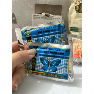 Bột thơm vani hiệu con bướm (gói 10 ống nhỏ)