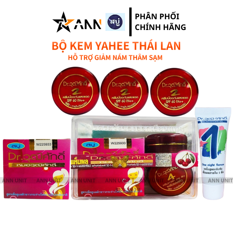 Bộ Kem Yanhee Thái Lan Đỏ 5 Món Hỗ Trợ Da Thâm Nám Sạm [Chính Hãng]