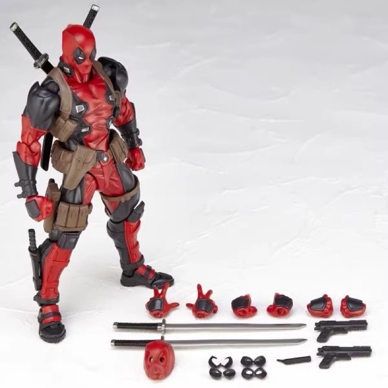 Mô Hình Deadpool Có Khớp Cử Động Revoltech Full phụ kiện 16cm Figure Deadd Pool Amazing yamaguchi fi