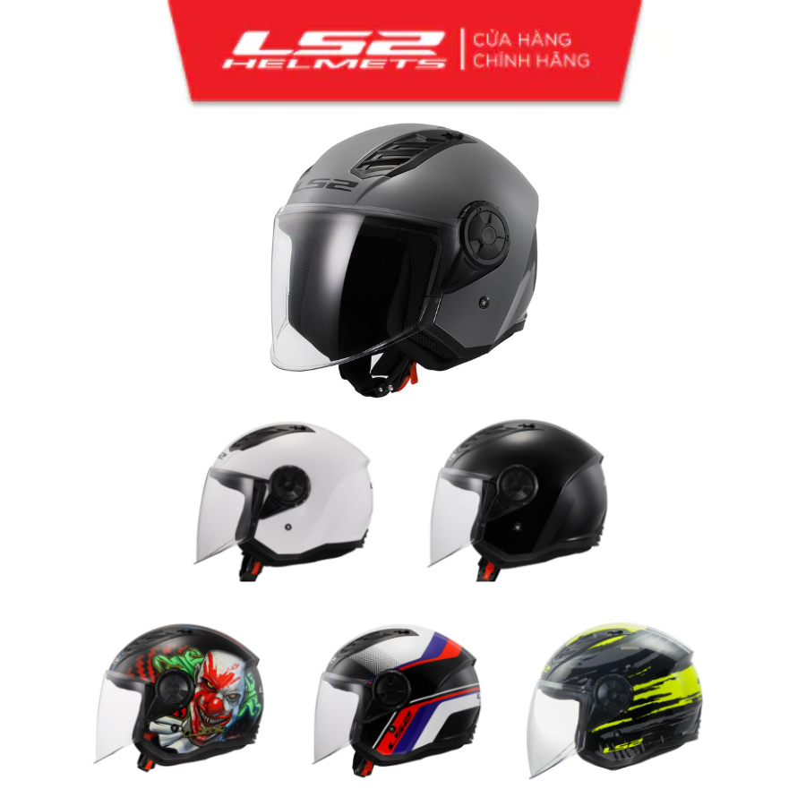 Mũ Bảo Hiểm 3/4 Một Kính LS2 OF616 Airflow II - Asia Fit