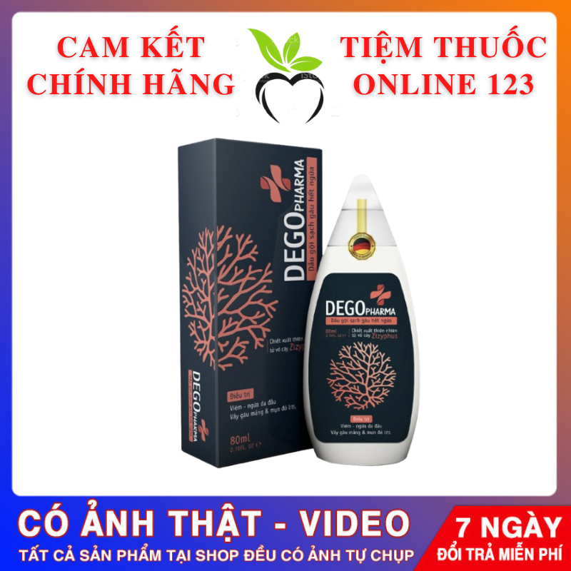 Dầu Gội Đầu Sạch Nấm Gàu Dego Pharma  80ml Dứt Điểm Gàu Ngứa & Nấm Da Đầu