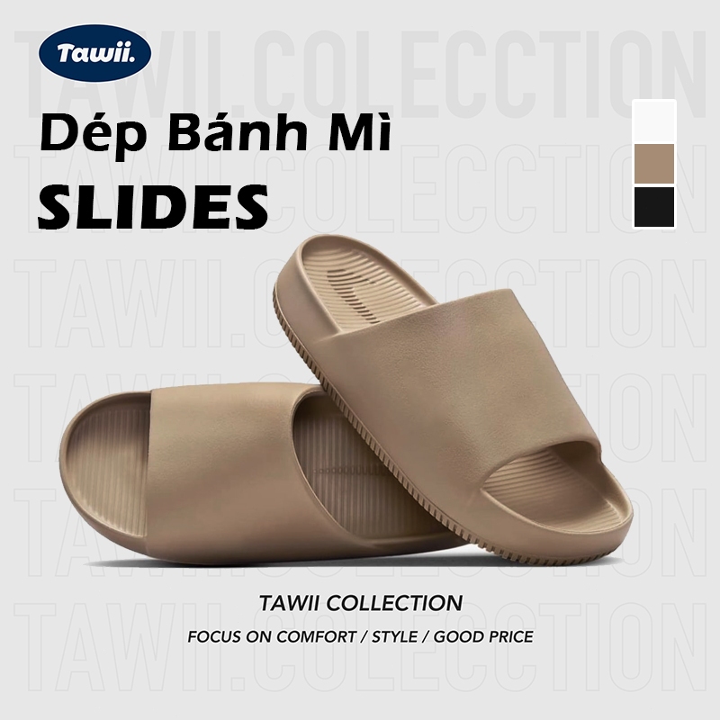 Tawii Dép Slide Nam Nữ Dép đúc EVA Dép Đi Trong Nhà Ngoài Trời FULL SIZE Dép nam boy phố
